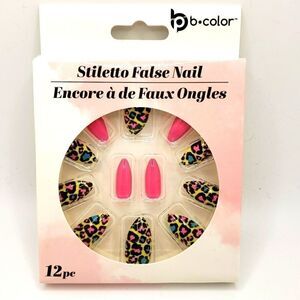 𝅺stilleto animal print nails